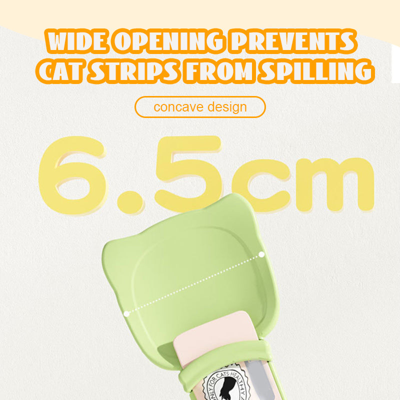 🐾Cat Strip Non-Dirty Hand Feeding Spoon
