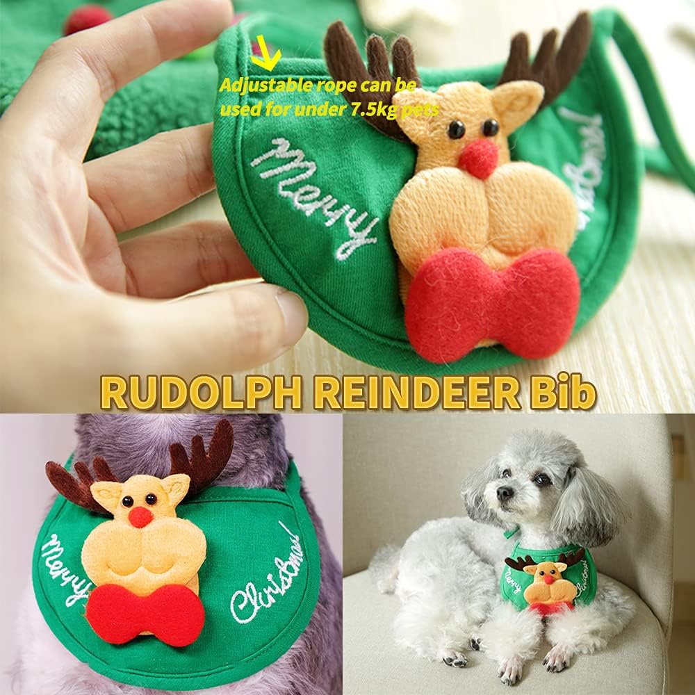 🐾Adorable Christmas Tree Pom-Pom Hat