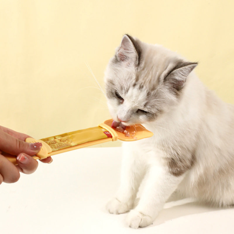 🐾Cat Strip Non-Dirty Hand Feeding Spoon