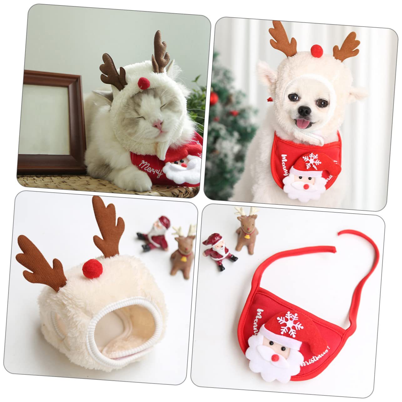 🐾Adorable Christmas Tree Pom-Pom Hat