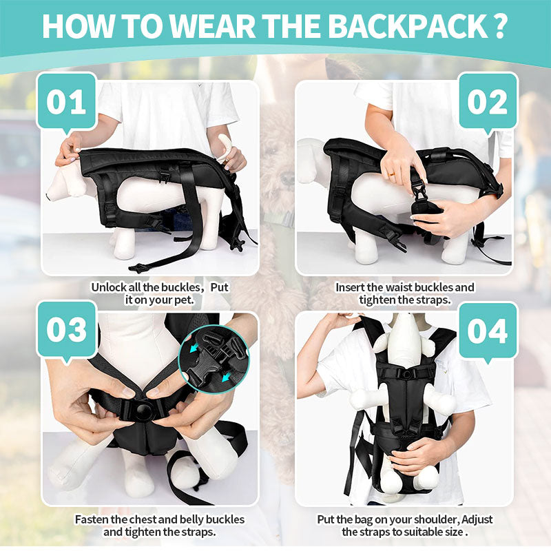 š¾Wrap Pet Chest Backpack