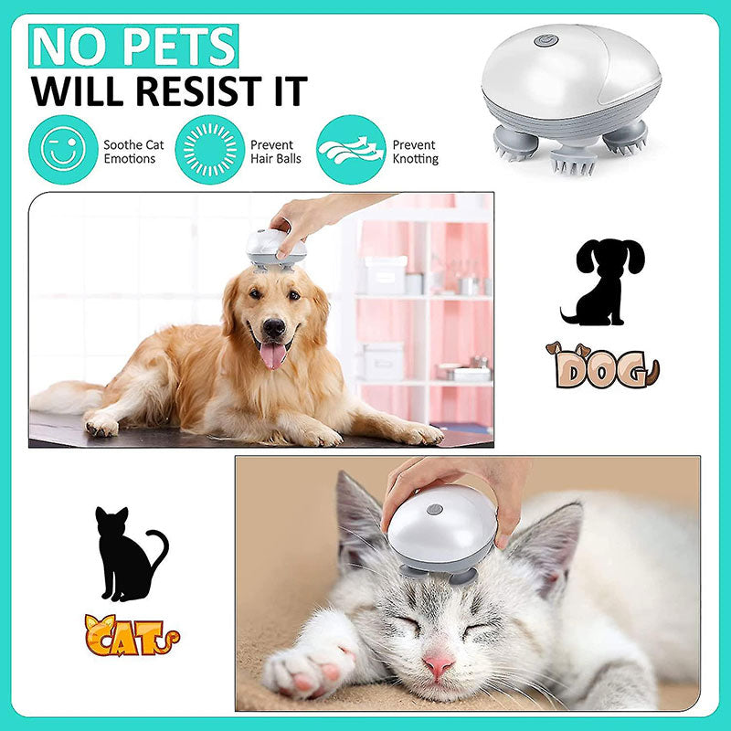 🐾Pet Mini Electric Four Claw Massager