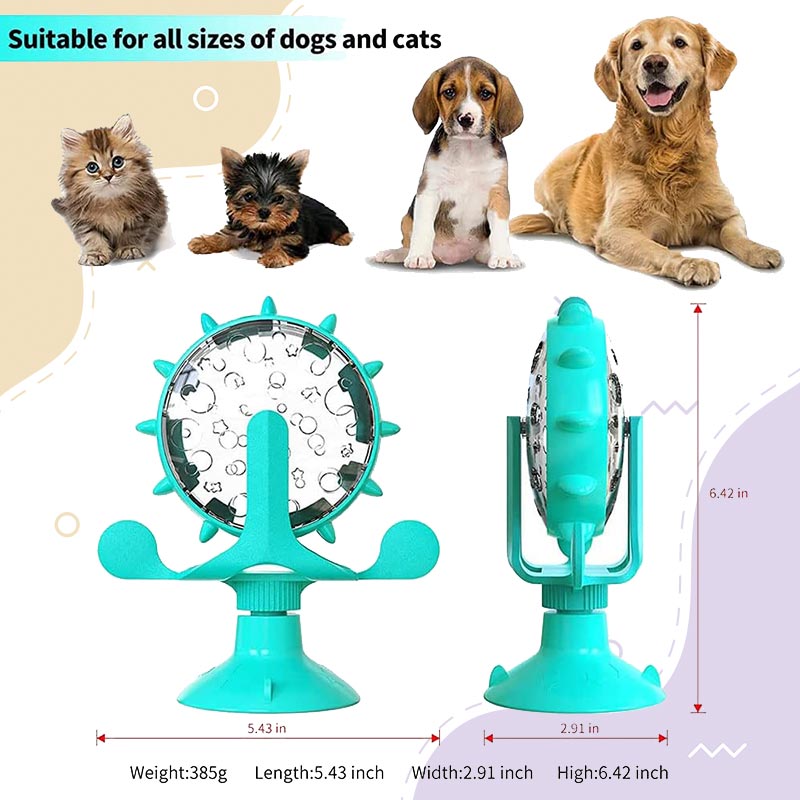 🐾Funny Cat Windmill Turntable Food Leaker