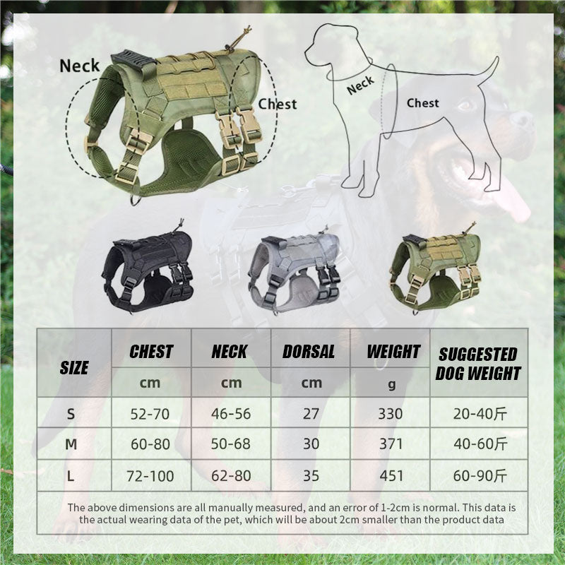 🐾Medium To Large Dog Tactical Harness