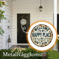 🌿Happy Place – Vintage Statement Metal Sign