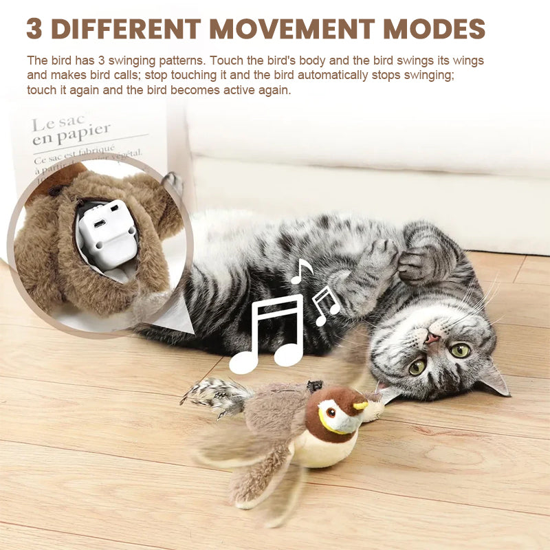 😻Simulation Electric Sparrow Shaking Bird