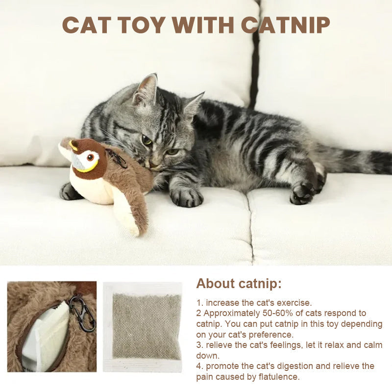 😻Simulation Electric Sparrow Shaking Bird