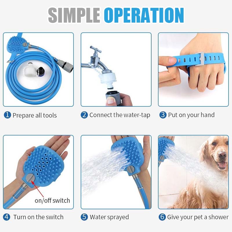 Dog Bath Silicone Massage Brush