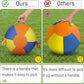🐾10/18/22" Herding Ball for Dogs & Horses - Tear-Resistant Inflatable Toy with Heavy-Duty Handle Cover & Pump - Durable Exercise Ball for Large Pets