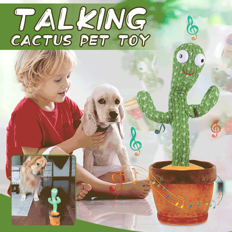 🐾Talking Cactus Pet Toy