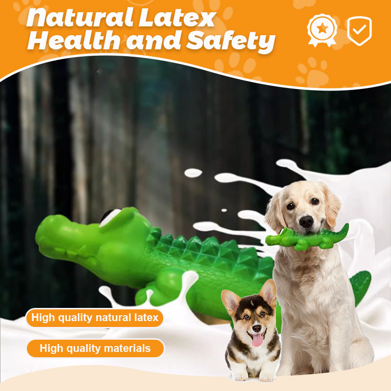 🐾Little Crocodile Latex Vocal Pet Toy