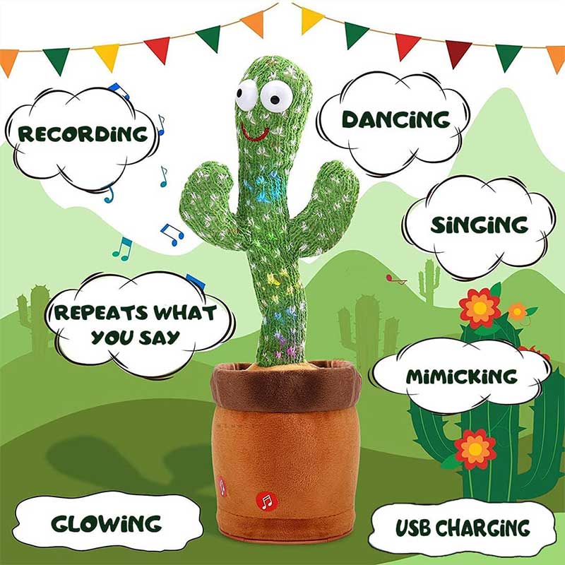 🐾Talking Cactus Pet Toy