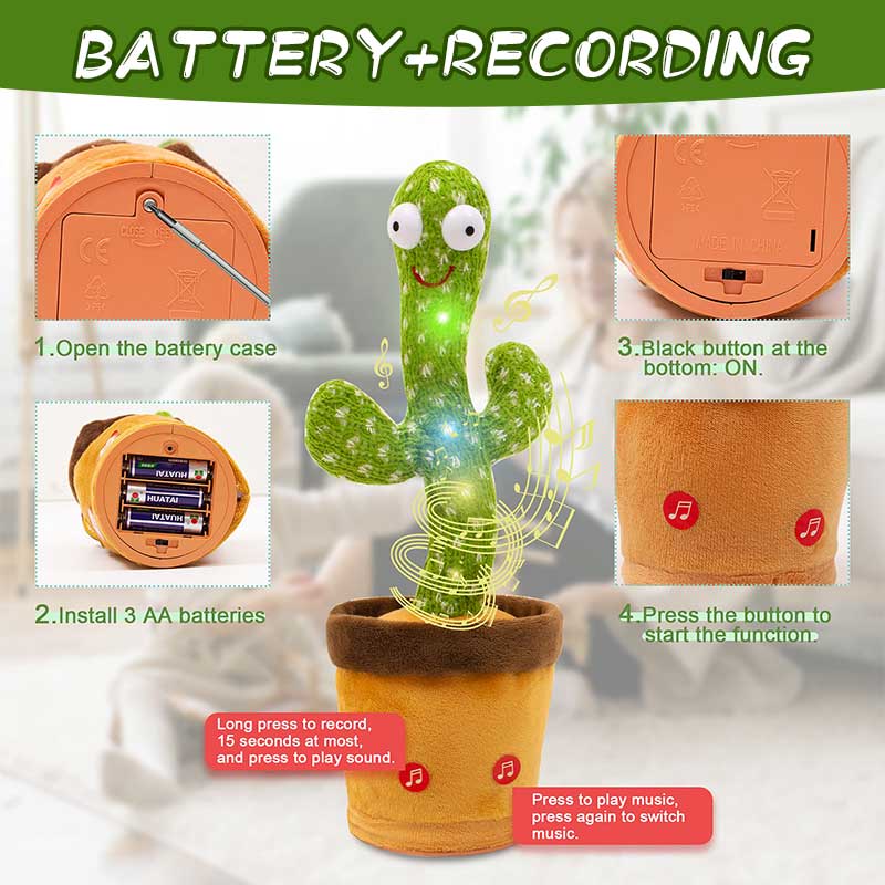 🐾Talking Cactus Pet Toy