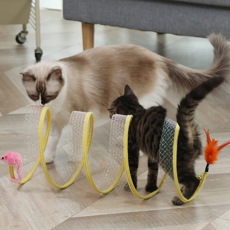 🐾S-Type Cat Tunnel Toy